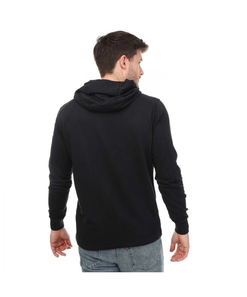 CP Company Mens Light Fleece Hoodie in Black Cotton - Size X-Large